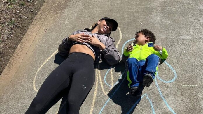 Brittany Renner with her son Paul