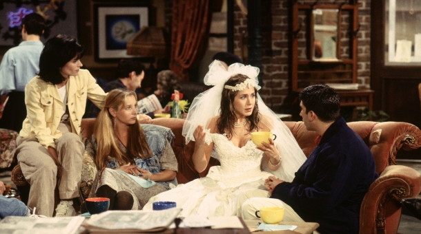 Phoebe Rachel and Monica with Ross