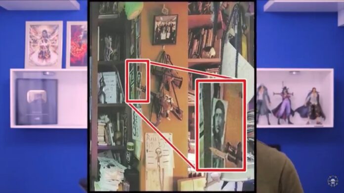 Images of Che Guevara seen in Eiichiro Oda's office during interviews