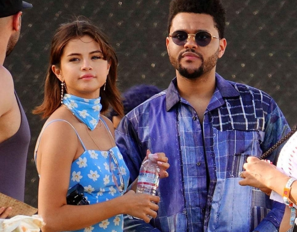 Selena Gomez pictured with the rumored husband The Weeknd at the Coachella