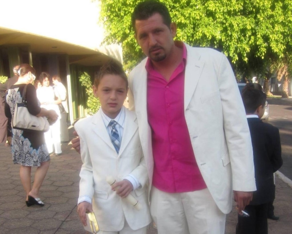 Peso Pluma with his father