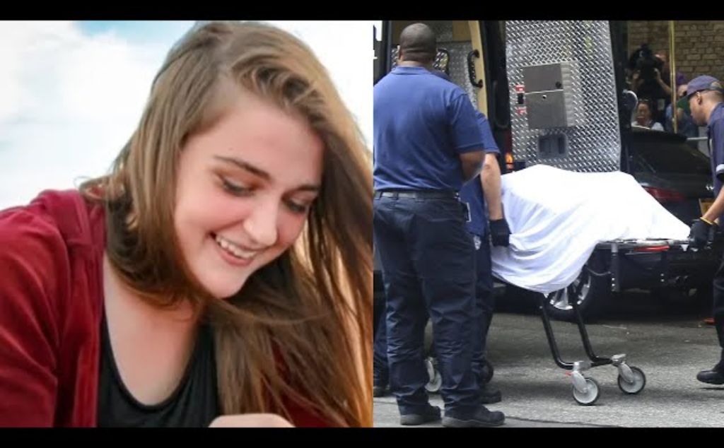  Emily Gladstein and her body taken away. 