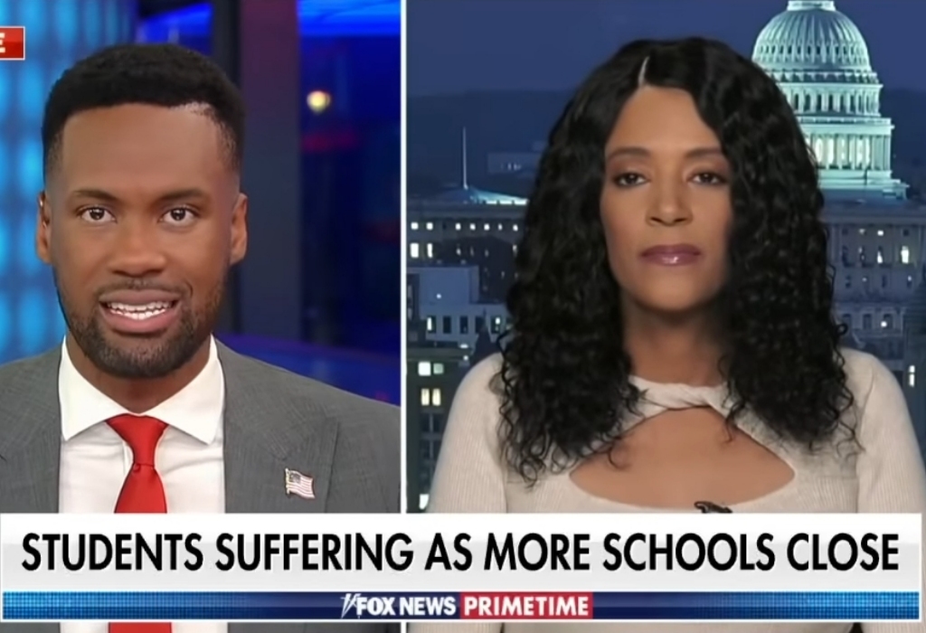 Sonnie Johnson on Live TV discussing about the schooling system
