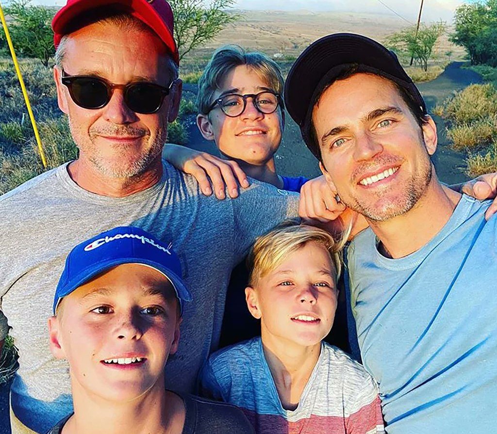 Simon with Matt and his 3 sons.
