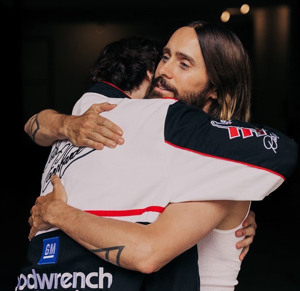 Jared hugging Johnny 