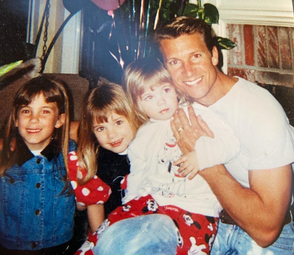 Chris Heisser with his daughters.
