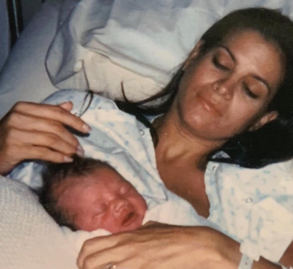 Diane Alexander picture after delivery of her baby.