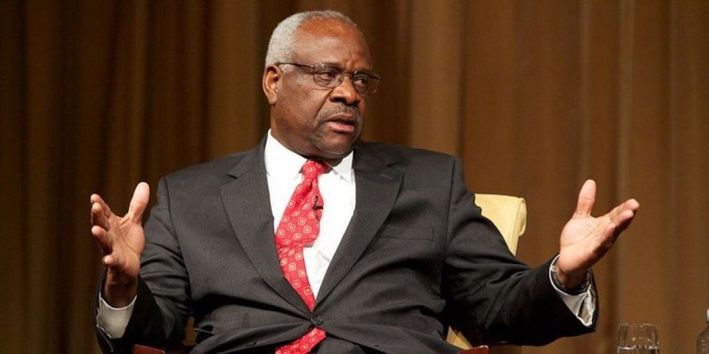 Clarence thomas talking with hands 