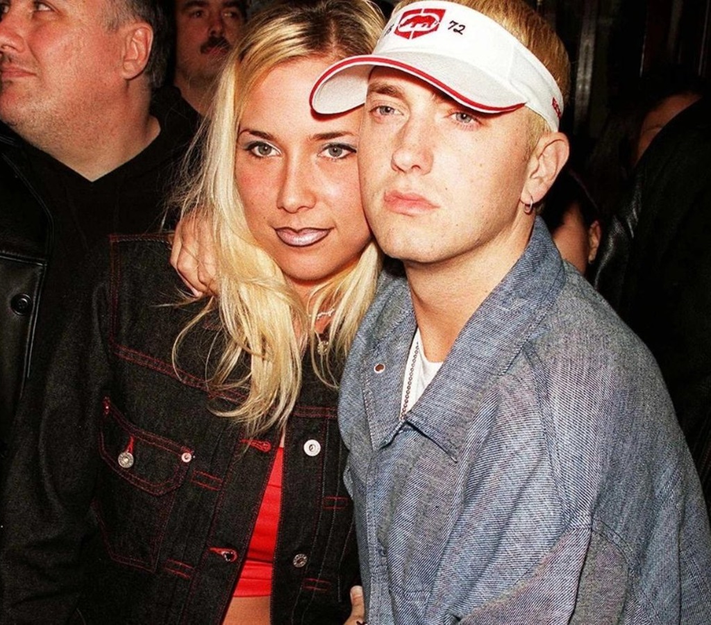 Kim Scott Mathers with her ex Eminem