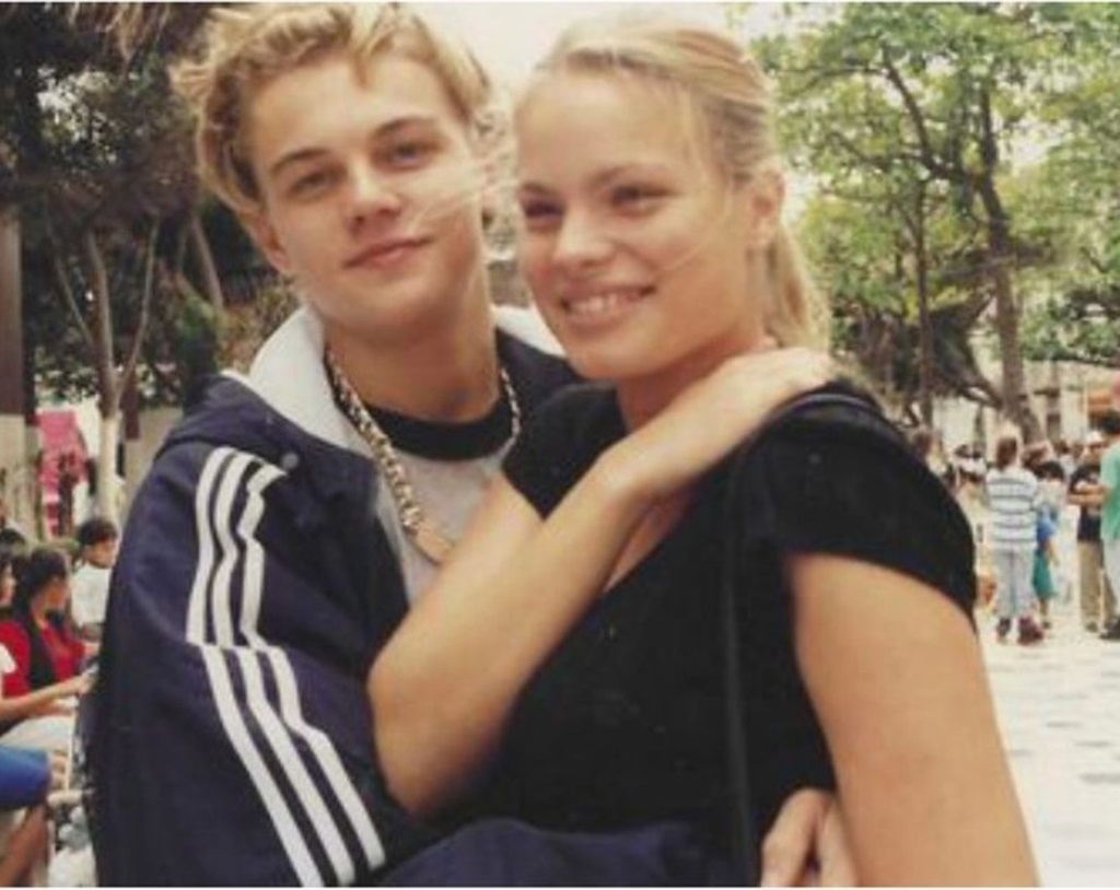 Kristen Zang with Leonardo DiCaprio.
