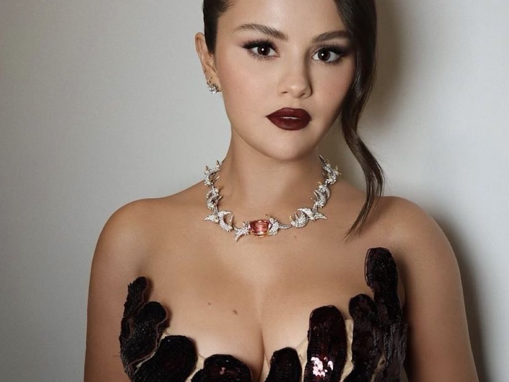 Selena Gomez while attending Emmys