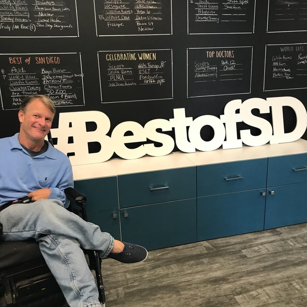 Stephen captured in front of a BestofSD.