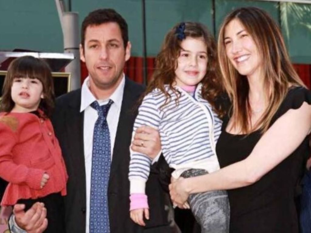 Sunny Sandler with her father, mother, and sister. 