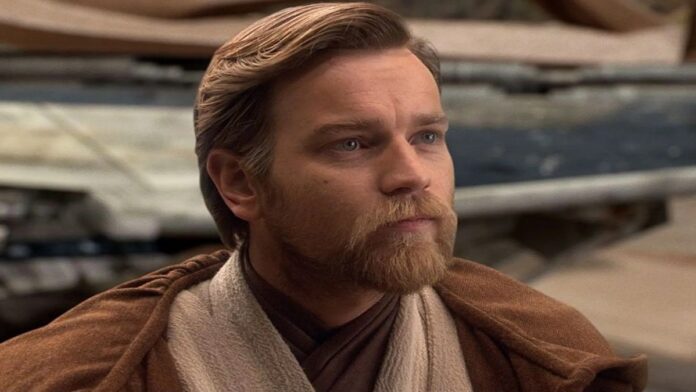 Ewan McGregor in a scene of Star Wars.