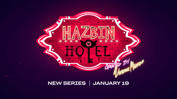Hazbin Hotel poster.