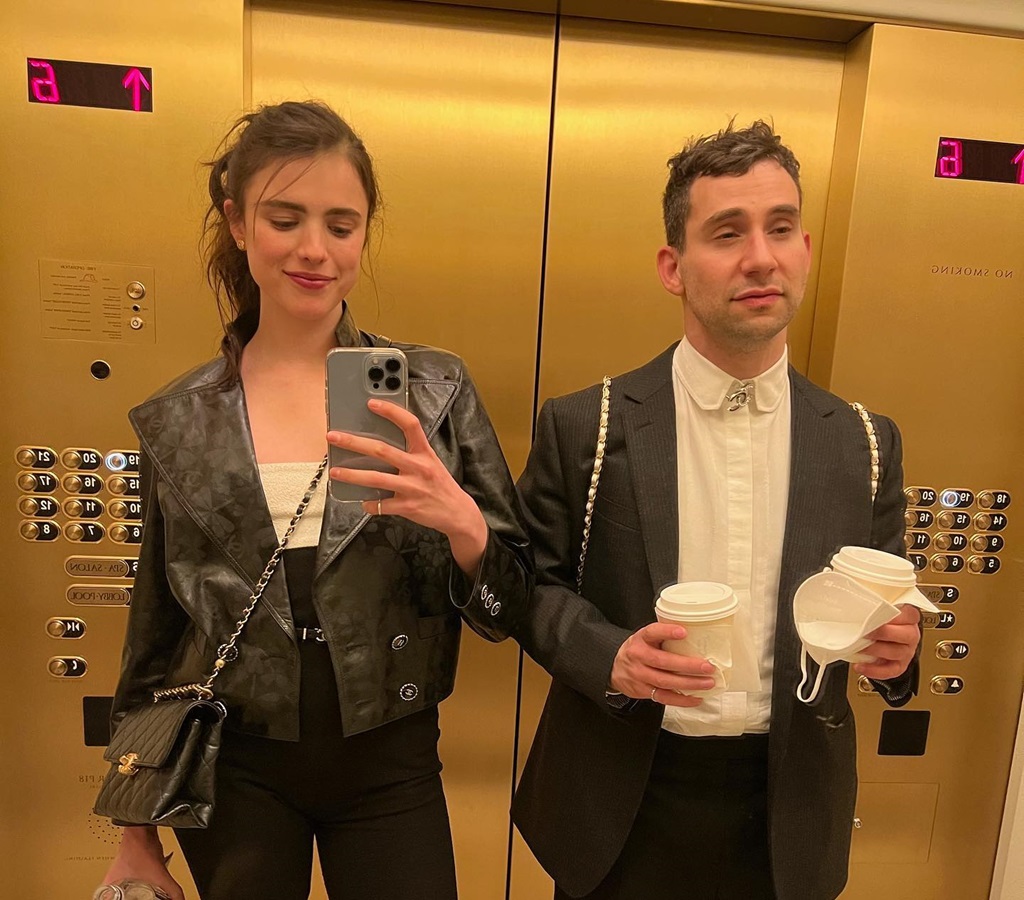 Jack Antonoff with his wife