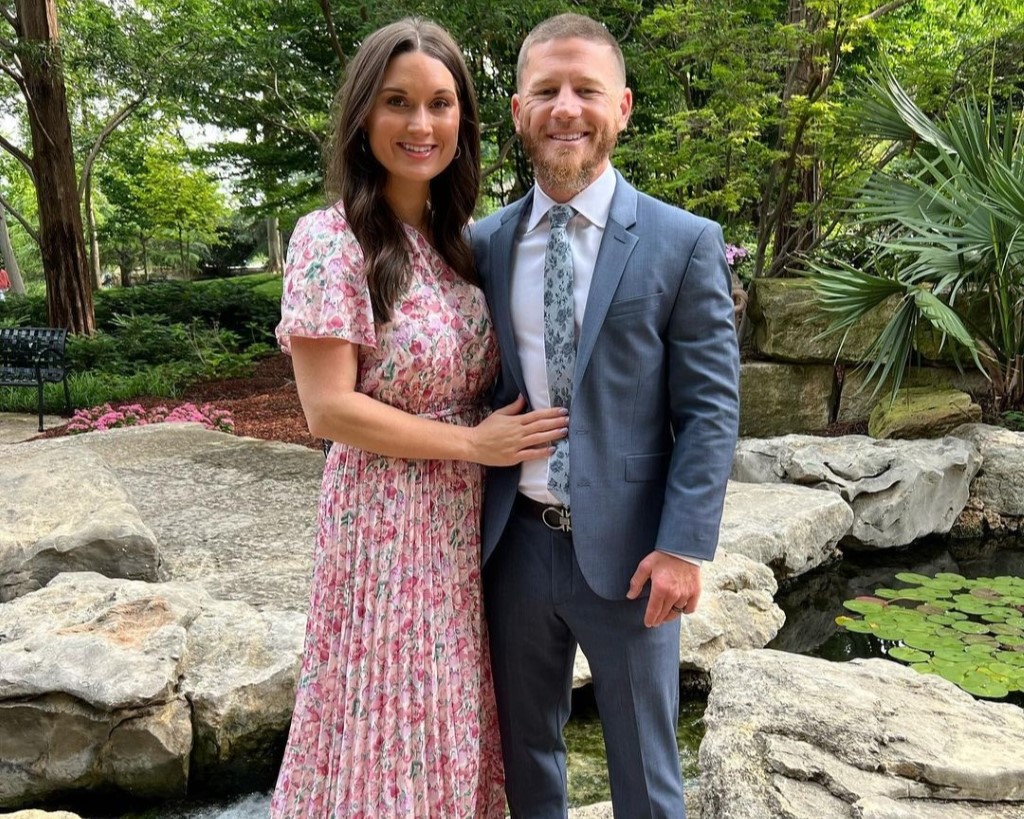 Kyle Carpenter captured with his wife.