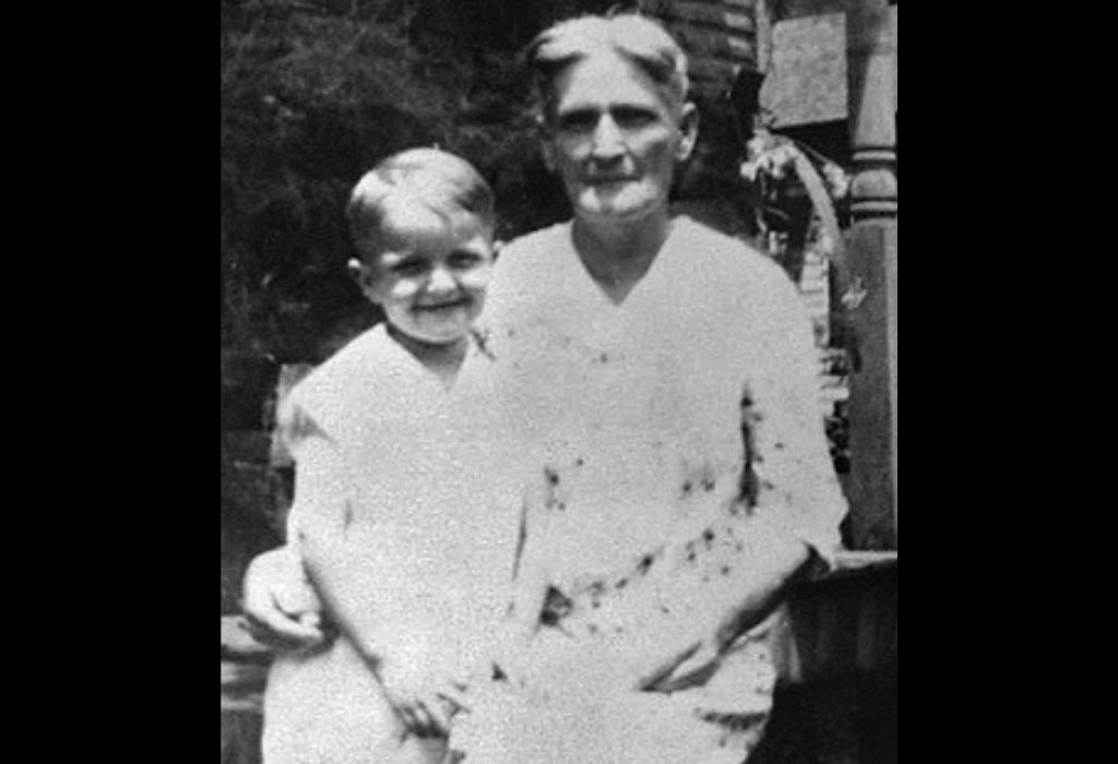 Truman Capote with his mother