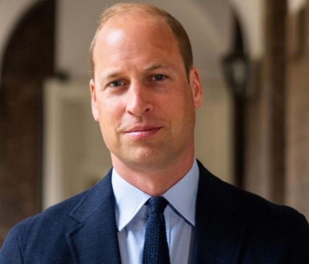 Prince William in black suit