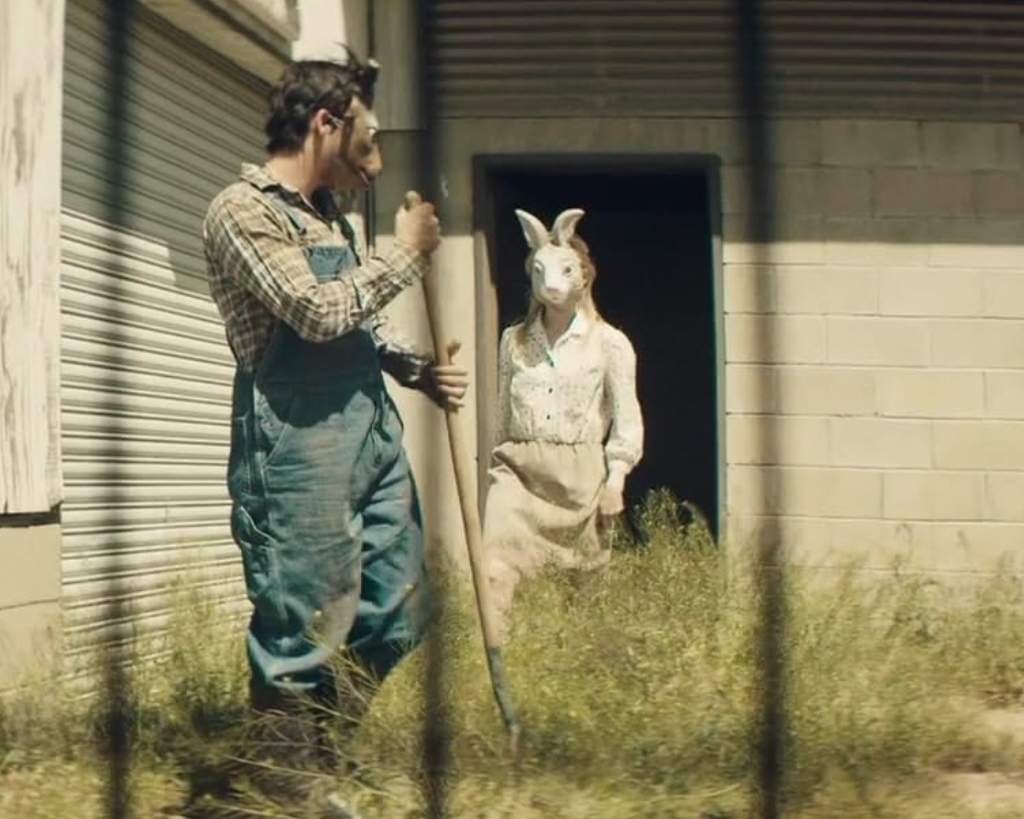 The Farm movie characters with masks