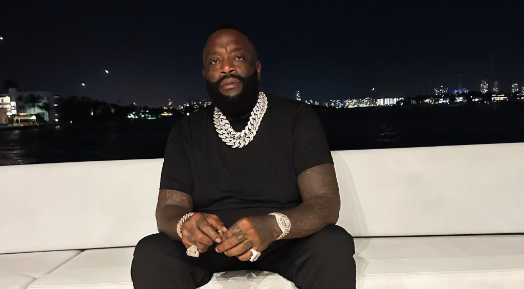 Rick Ross on his vacation to Florida in a yacht.